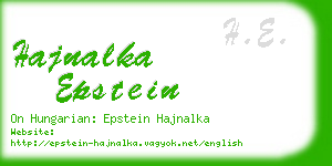 hajnalka epstein business card